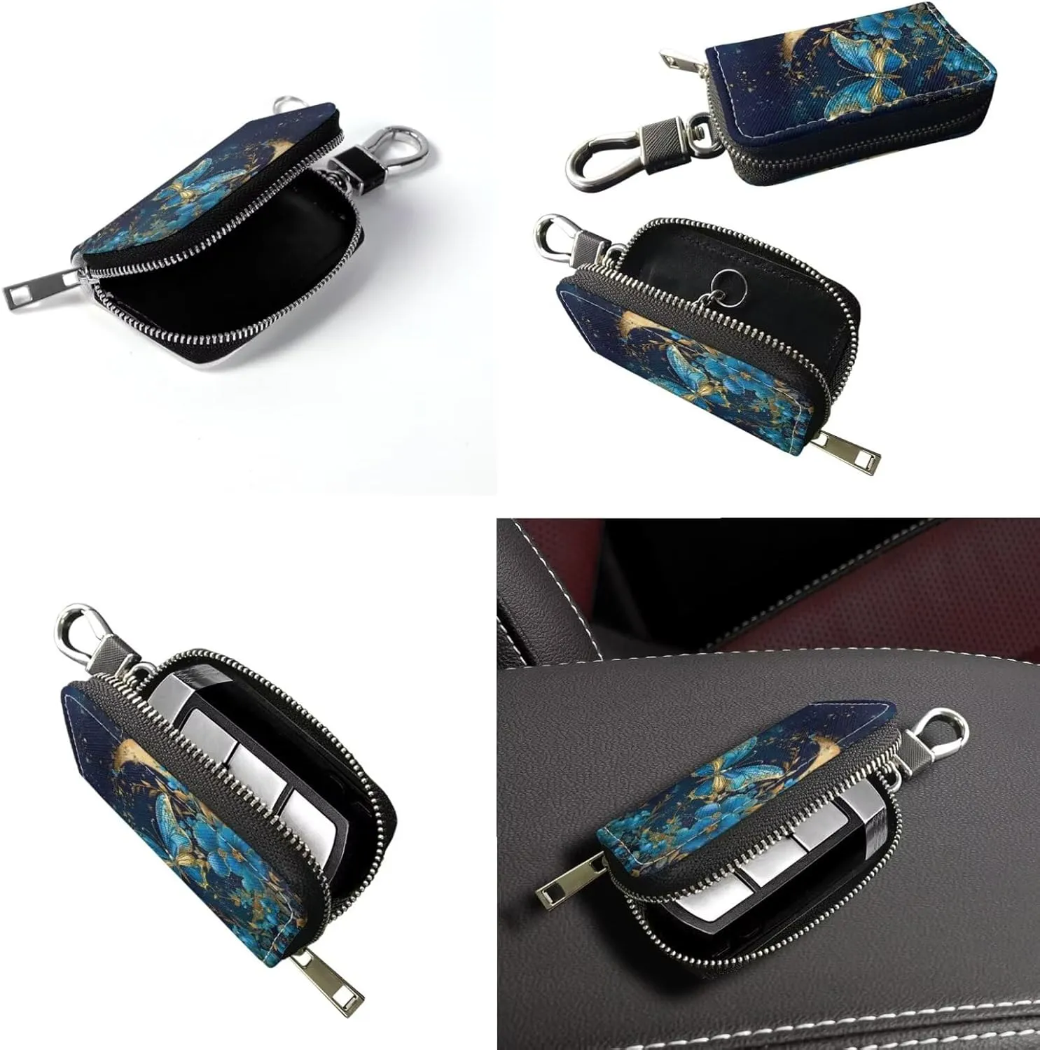 Fashion Ladies Crossbody Handbag Set Shoulder Bag PU Leather Car Key Holder Bag 2 Pieces Bucket Bag for Women
