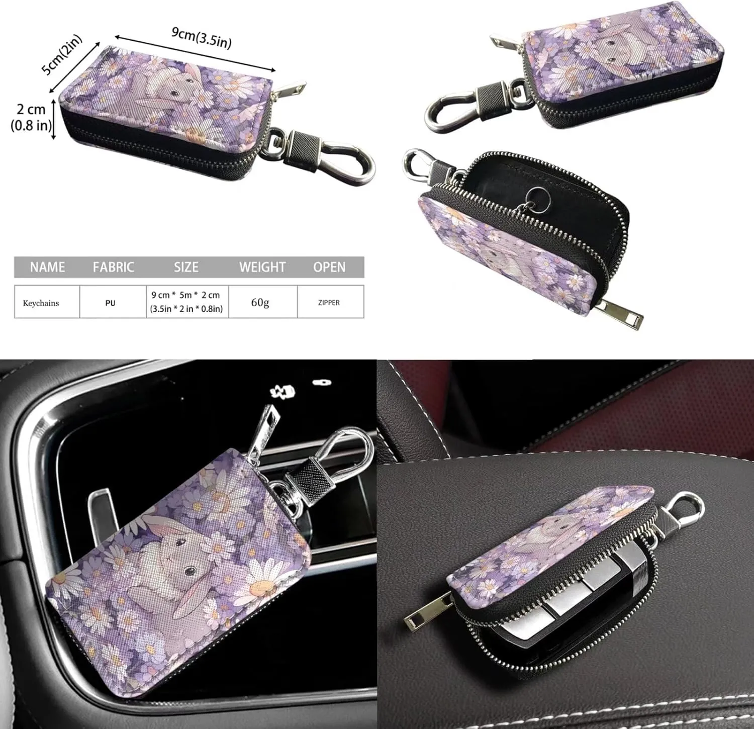 Fashion Ladies Crossbody Handbag Set Shoulder Bag PU Leather Car Key Holder Bag 2 Pieces Bucket Bag for Women