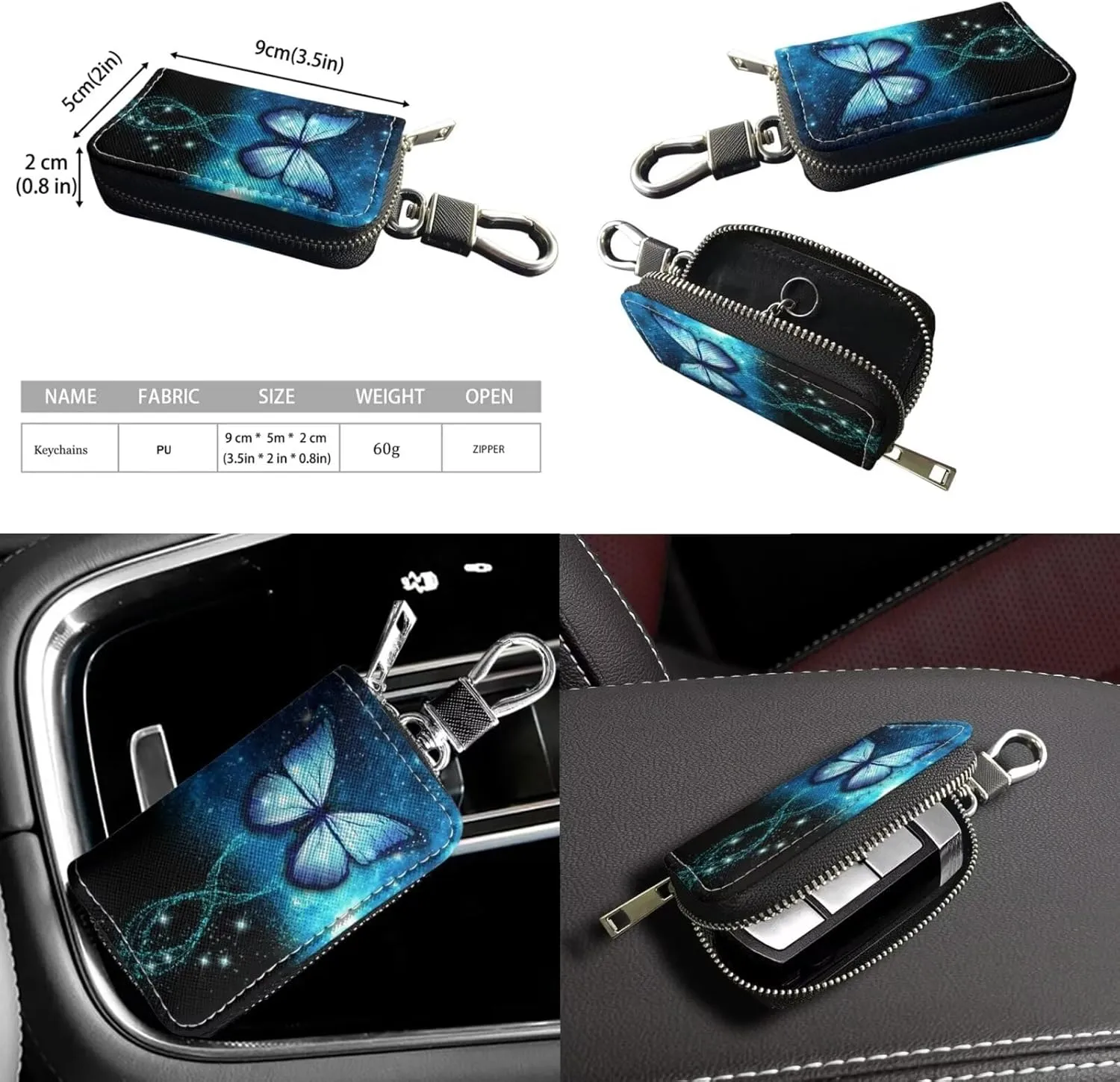 Fashion Ladies Crossbody Handbag Set Shoulder Bag PU Leather Car Key Holder Bag 2 Pieces Bucket Bag for Women