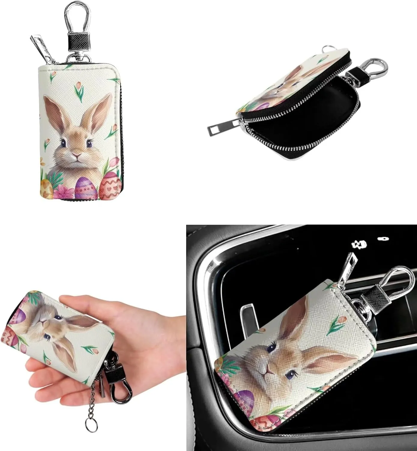 Fashion Ladies Crossbody Handbag Set Shoulder Bag PU Leather Car Key Holder Bag 2 Pieces Bucket Bag for Women