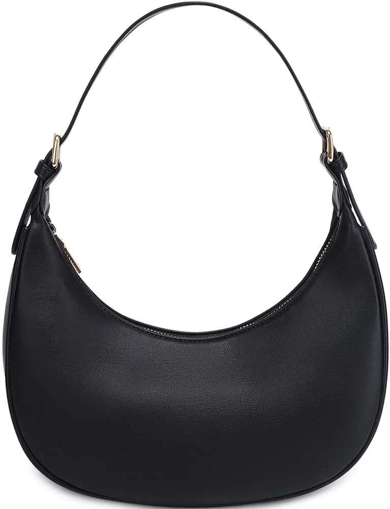 Fashion Small Crescent Underarm Shoulder Bag for Women Trendy Purse Hobo Handbags Clutch Crossbody Bag