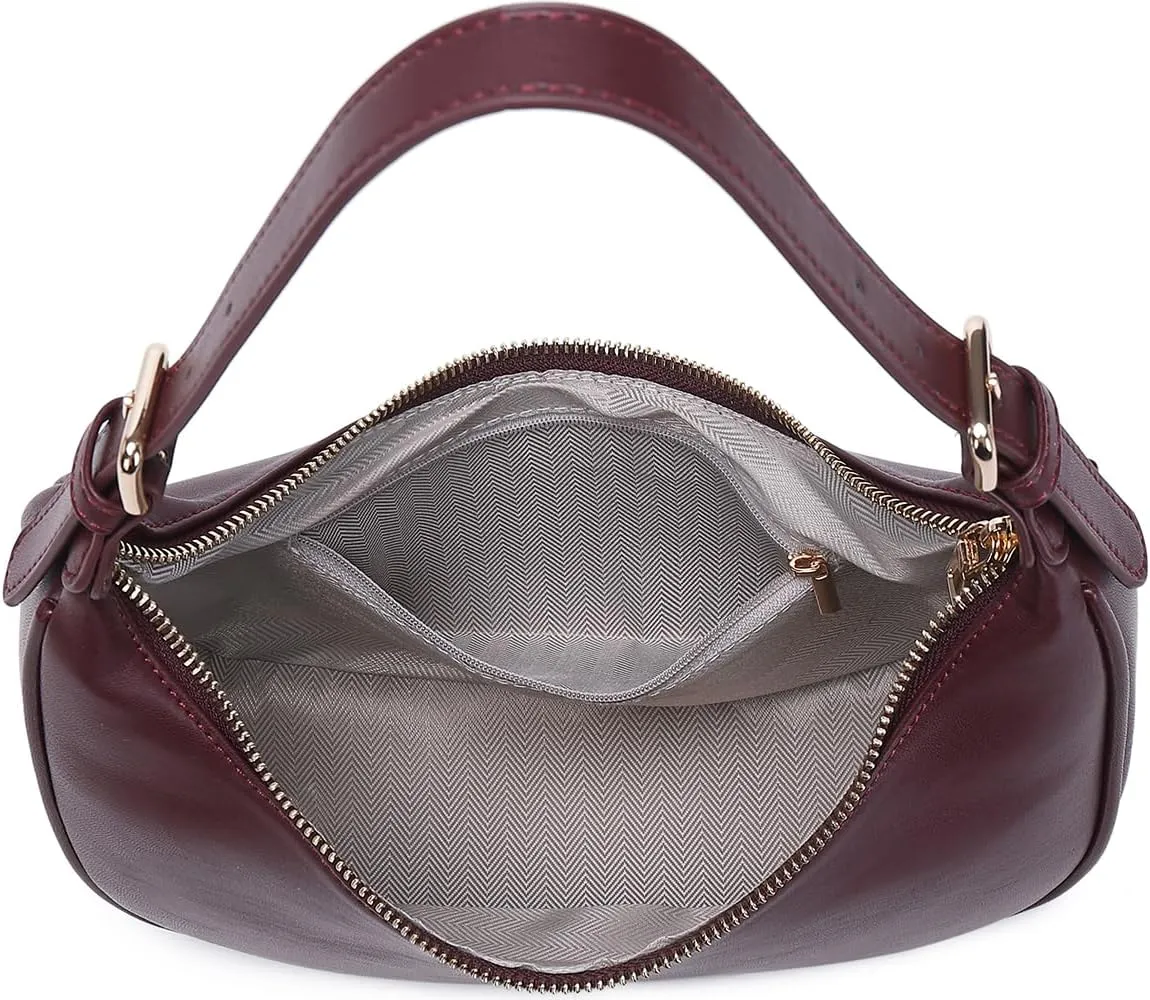 Fashion Small Crescent Underarm Shoulder Bag for Women Trendy Purse Hobo Handbags Clutch Crossbody Bag