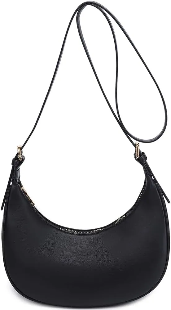 Fashion Small Crescent Underarm Shoulder Bag for Women Trendy Purse Hobo Handbags Clutch Crossbody Bag