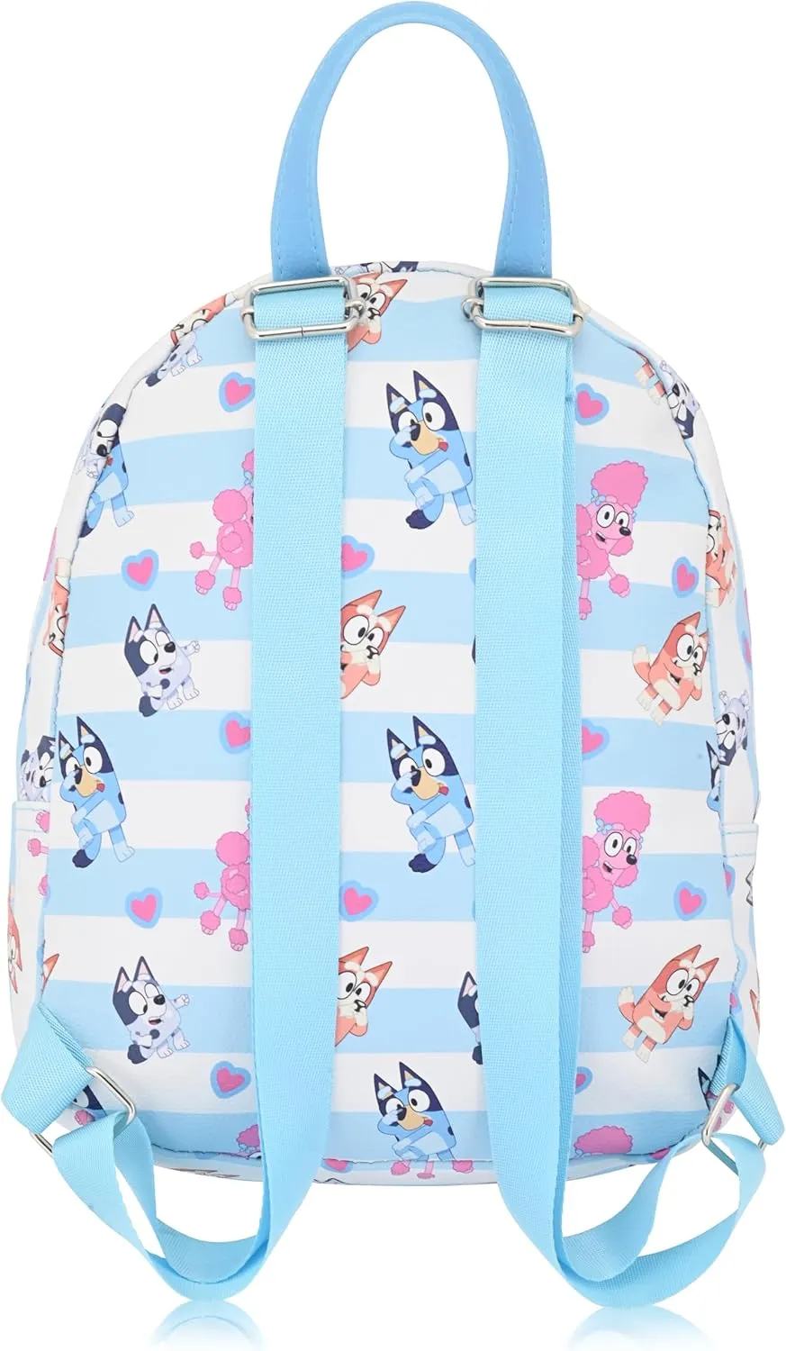 Fast Forward Bluey Backpack for Boys, Girls, Women, Men, Unisex | Cute PU Leather 10" Bluey Mini Backpack Purse Shoulder Purse | Bluey Bag and Bluey Accessories