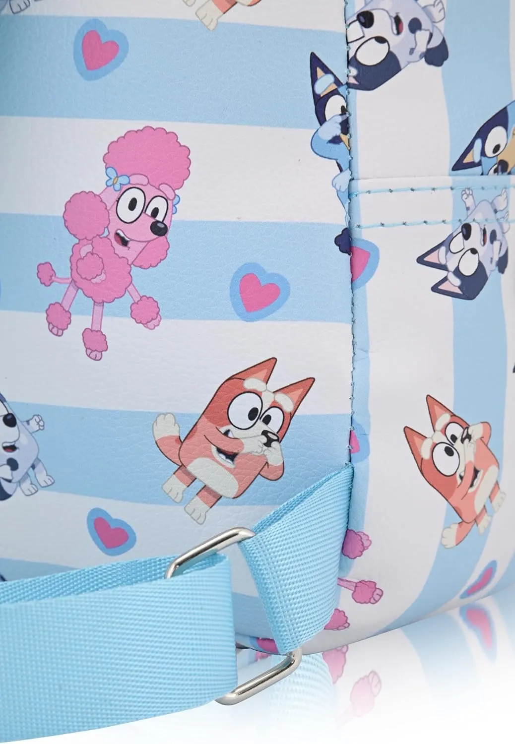 Fast Forward Bluey Backpack for Boys, Girls, Women, Men, Unisex | Cute PU Leather 10" Bluey Mini Backpack Purse Shoulder Purse | Bluey Bag and Bluey Accessories