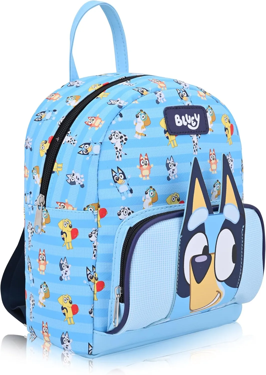 Fast Forward Bluey Backpack for Boys, Girls, Women, Men, Unisex | Cute PU Leather 10" Mini Backpack Purse Shoulder Purse | Bluey Bag and Accessories