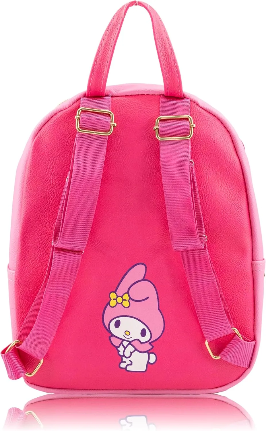 Fast Forward Sanrio My Melody Backpack for Women, Men, Unisex | Cute PU Leather 10" My Melody Mini Backpack Purse Shoulder Purse | My Melody Bag and My Melody Accessories