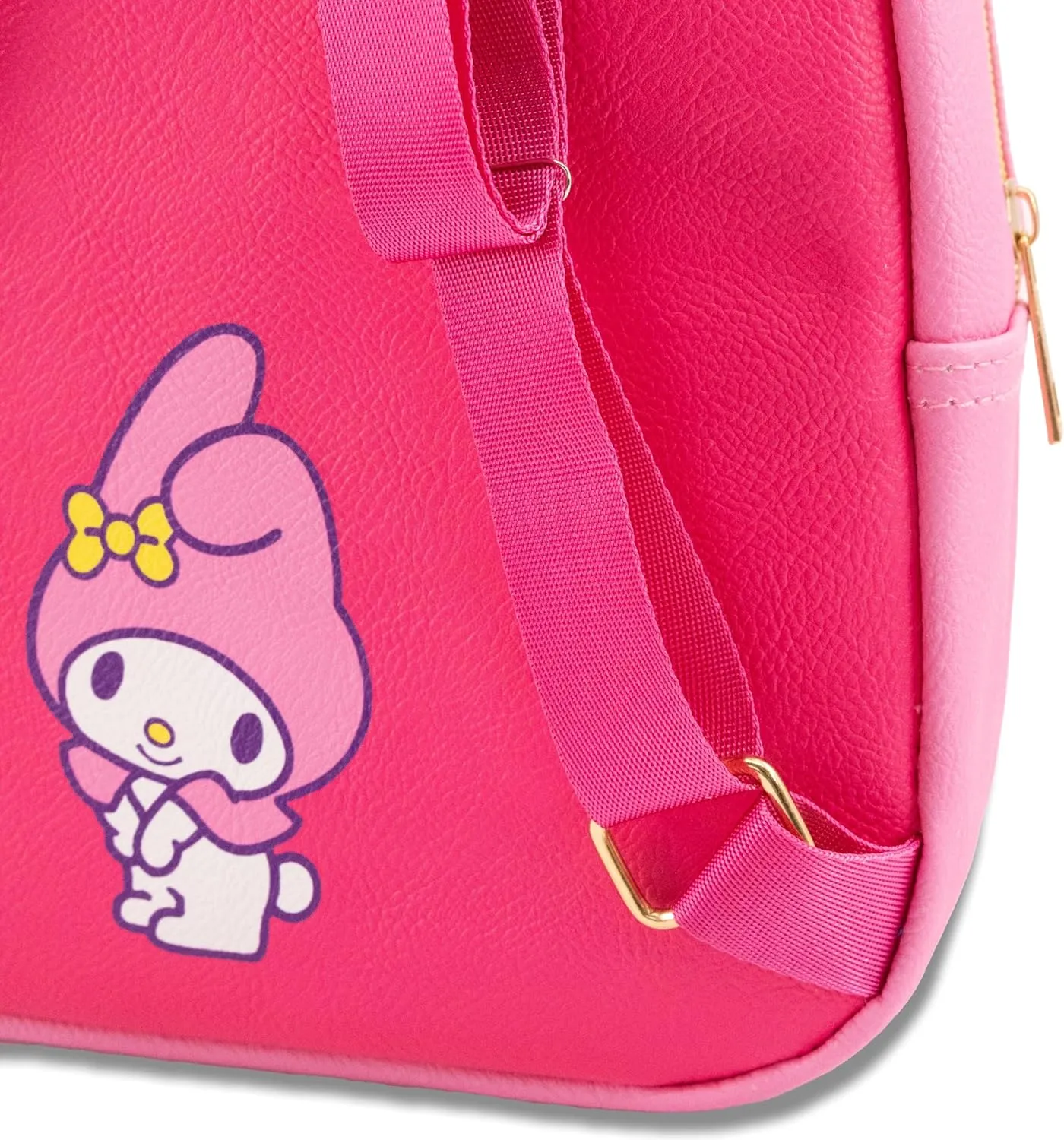 Fast Forward Sanrio My Melody Backpack for Women, Men, Unisex | Cute PU Leather 10" My Melody Mini Backpack Purse Shoulder Purse | My Melody Bag and My Melody Accessories