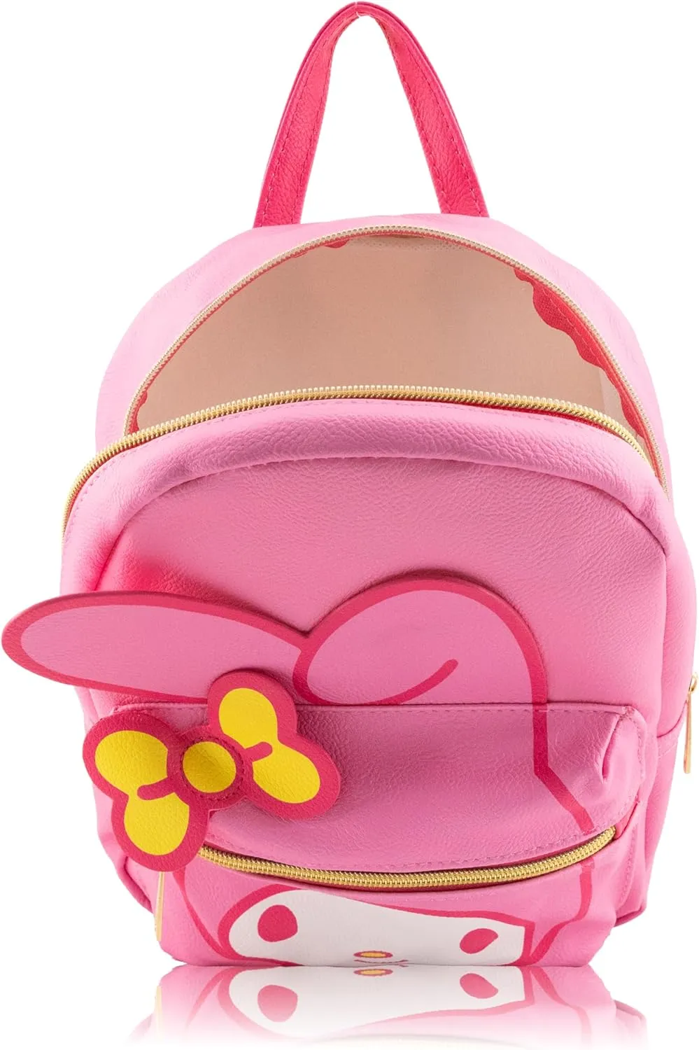 Fast Forward Sanrio My Melody Backpack for Women, Men, Unisex | Cute PU Leather 10" My Melody Mini Backpack Purse Shoulder Purse | My Melody Bag and My Melody Accessories