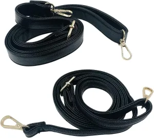 findTop 2 Pack Adjustable Purse Strap Replacement Leather Handbag Shoulder Strap Replacement with Metal Swivel Buckles,Length 34-59inch, Wide 0.47inch,1inch