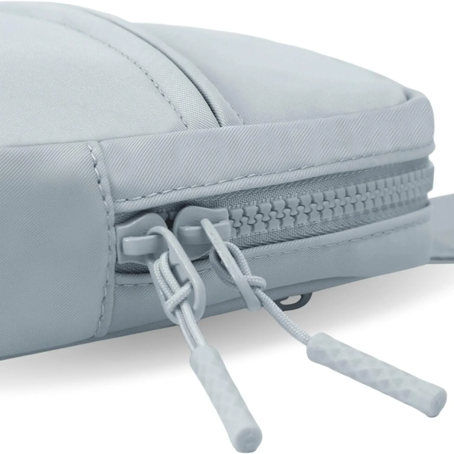 FORZAROCKET Ultralight Sling Bag w/Long Strap 70" – Small Crossbody Bag w/Extended Strap – Women Men Fanny Pack w/Anti-Theft Pocket – Two-Way Durable Zipper – Travel & Plus Size Friendly, Light Grey