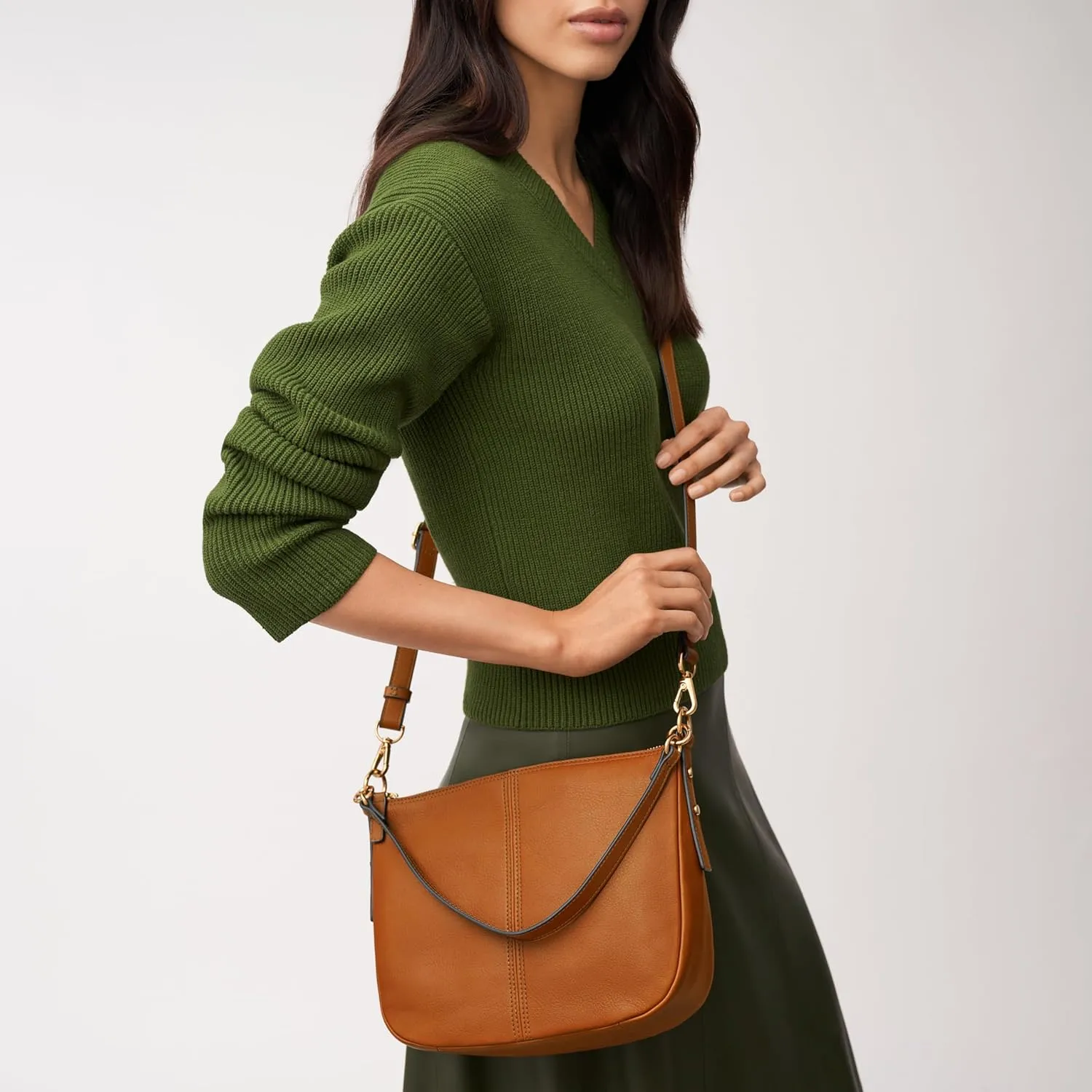 Fossil Women's Jolie Leather Crossbody Purse Handbag for Women