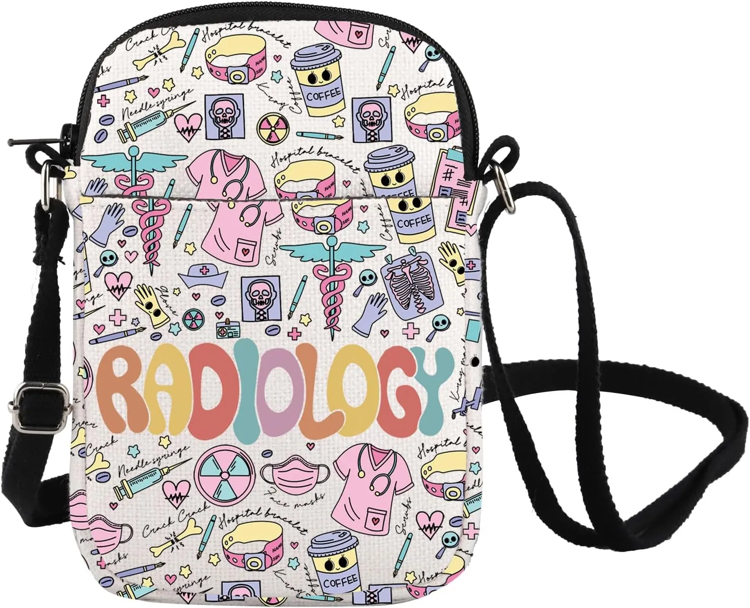 FOTAP Radiology Messenger Bag Radiology Gift Radiology Technologist Appreciation Gift X-ray Tech Crossbody Bag