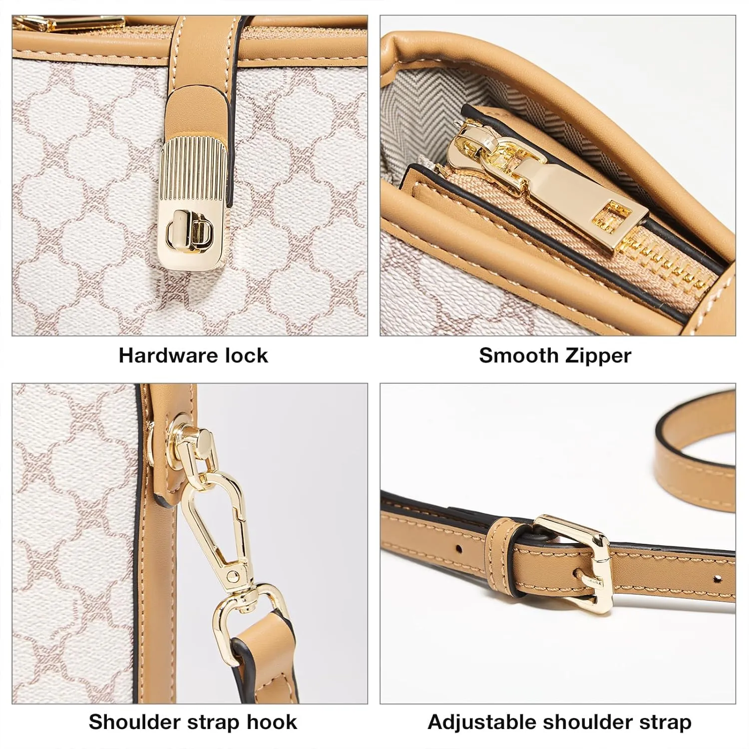 FOXLOVER Small Bucket Bag For Women Fashion Simplicity Crossbody Handbag Designer Shoulder Purse