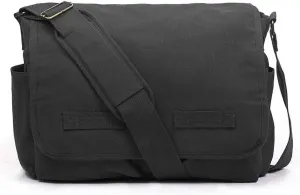 FR Fashion Co. 17" Classic Canvas Messenger Bag