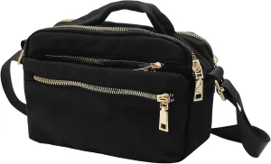 FuninCrea Small Crossbody Bags for Women Nylon Shoulder Bag for Women, Waterproof Womens Handbags with Adjustable Strap