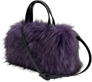 Furry Tote Bag for Women Faux Fur Shoulder Crossbody Bag Y2k Purse Fluffy Large Fuzzy Handbags Soft Top Handle Satchels
