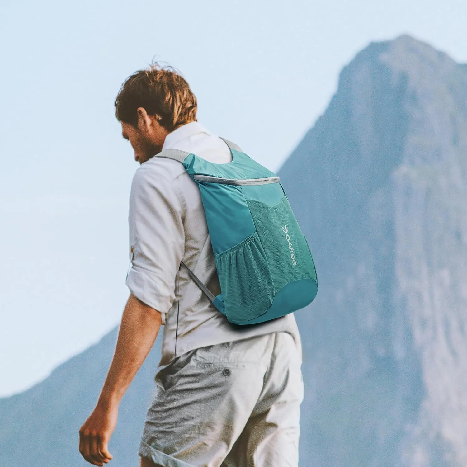 G4Free 11L Hiking Backpack Small Ultra light Packable Backpack Travel Bag for Women Men Casual Outdoor Camping Daypack (Teal Blue)