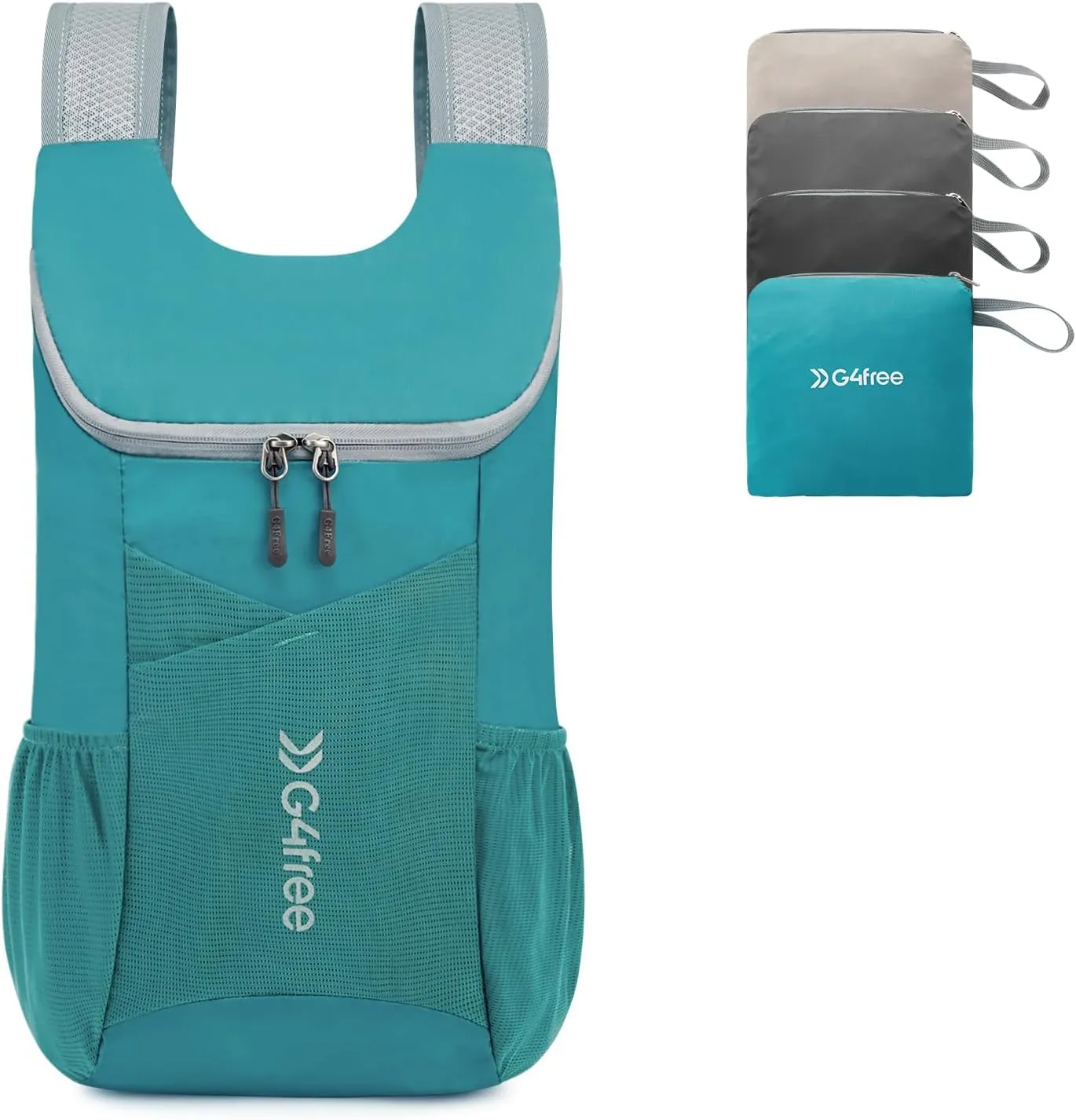 G4Free 11L Hiking Backpack Small Ultra light Packable Backpack Travel Bag for Women Men Casual Outdoor Camping Daypack (Teal Blue)
