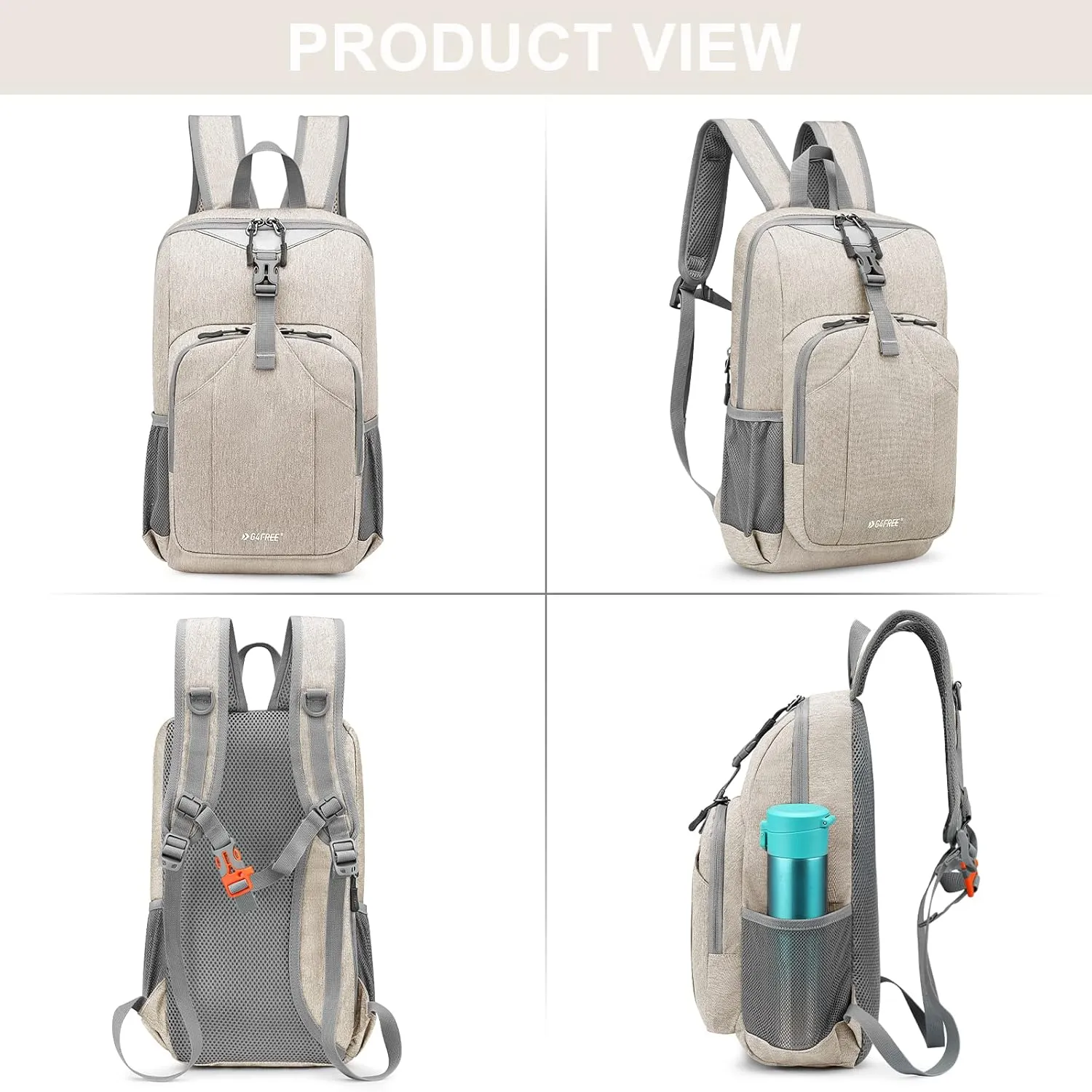 G4Free Mini 10L Hiking Daypack Small Hiking Backpack Cycling Compact Shoulder Backpack Outdoor for Men Women