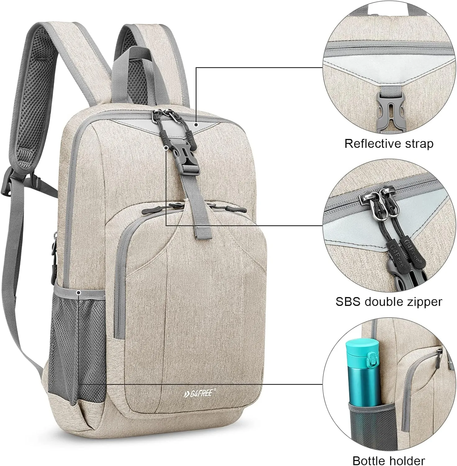 G4Free Mini 10L Hiking Daypack Small Hiking Backpack Cycling Compact Shoulder Backpack Outdoor for Men Women