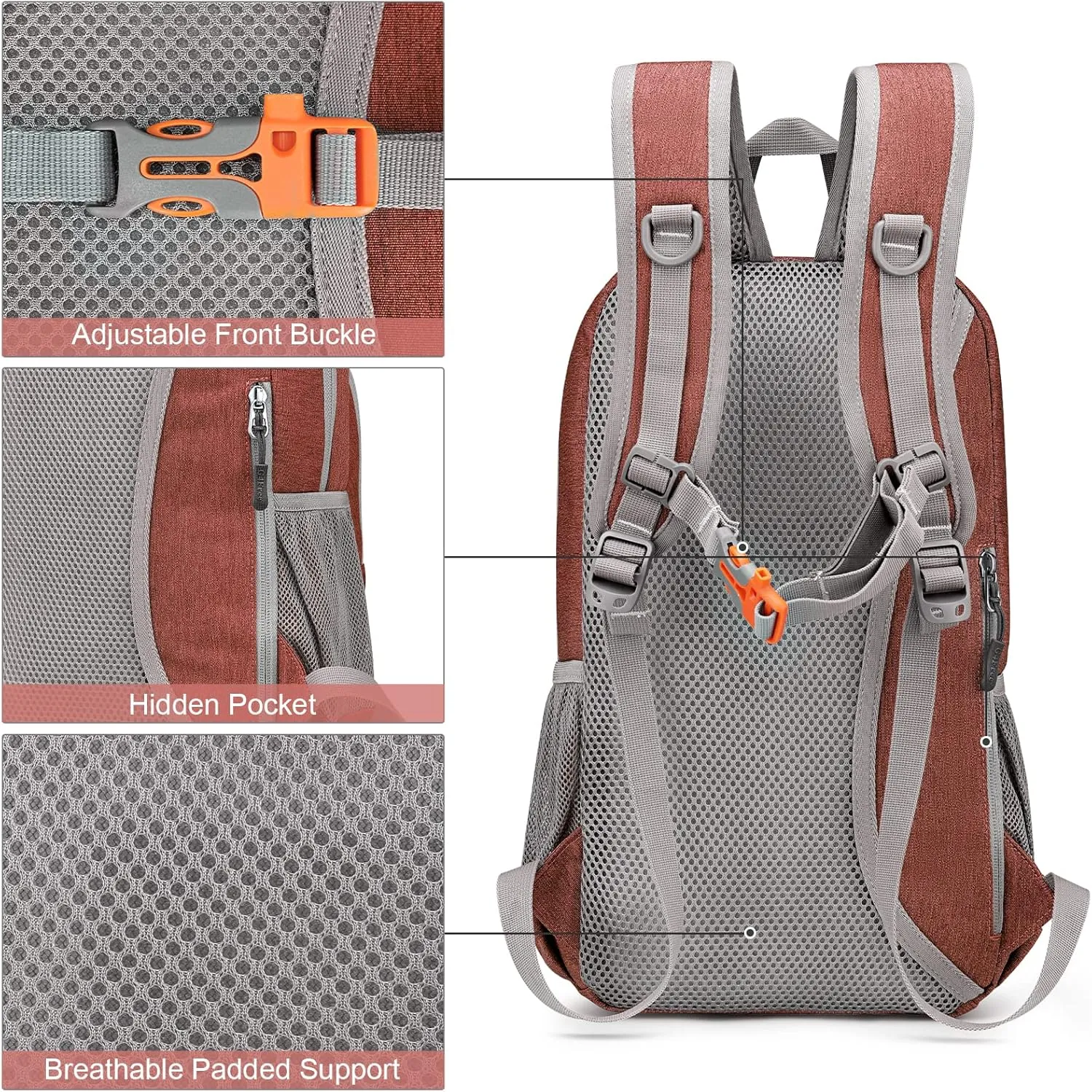 G4Free Mini 10L Hiking Daypack Small Hiking Backpack Cycling Compact Shoulder Backpack Outdoor for Men Women