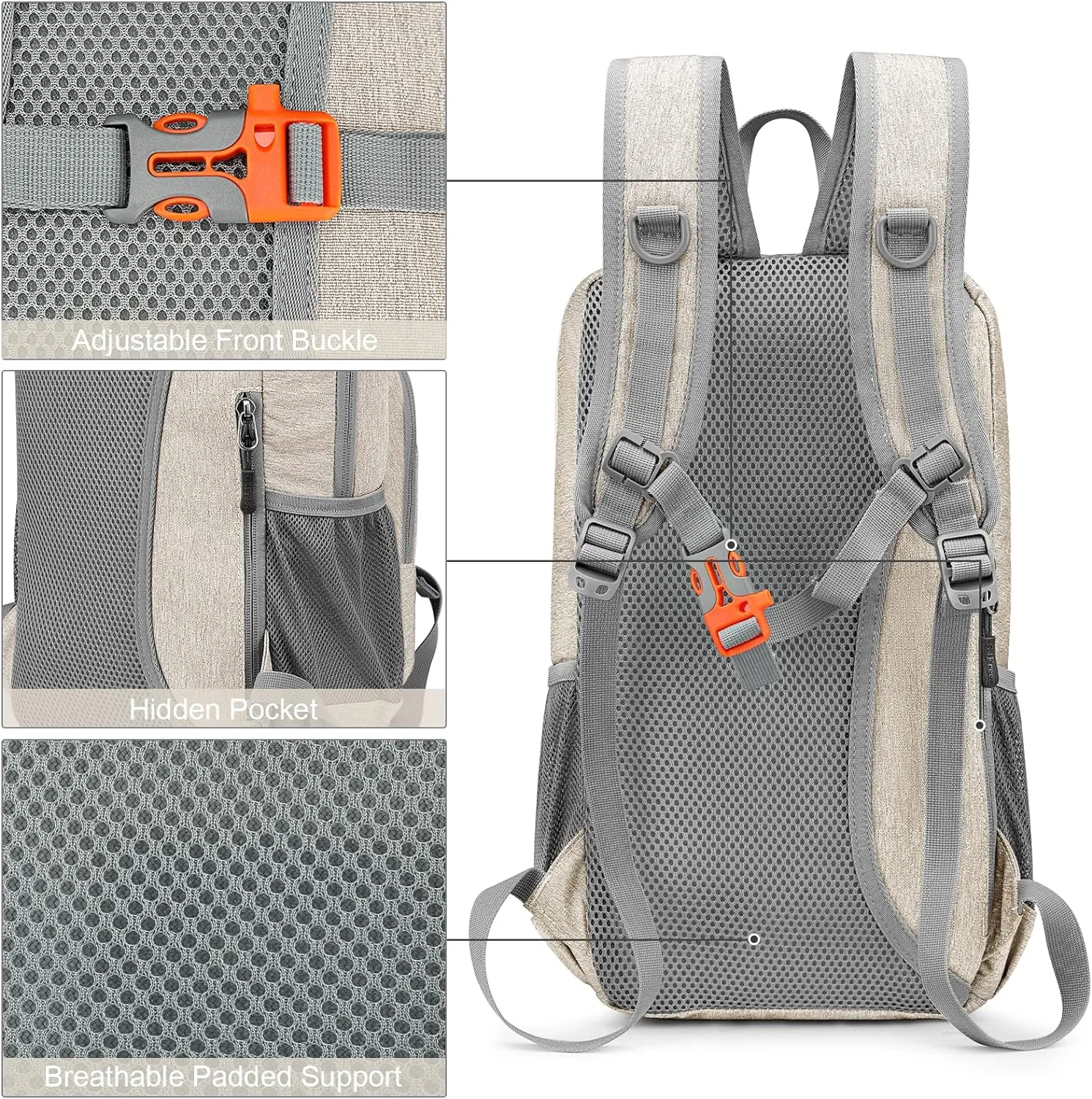 G4Free Mini 10L Hiking Daypack Small Hiking Backpack Cycling Compact Shoulder Backpack Outdoor for Men Women