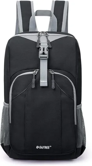 G4Free Mini 10L Hiking Daypack Small Hiking Backpack Cycling Compact Shoulder Backpack Outdoor for Men Women(Black)