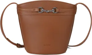 Gladdon Small Crossbody Purses for Women Mini Bucket Shoulder Bags PU Leather Clutch Bag