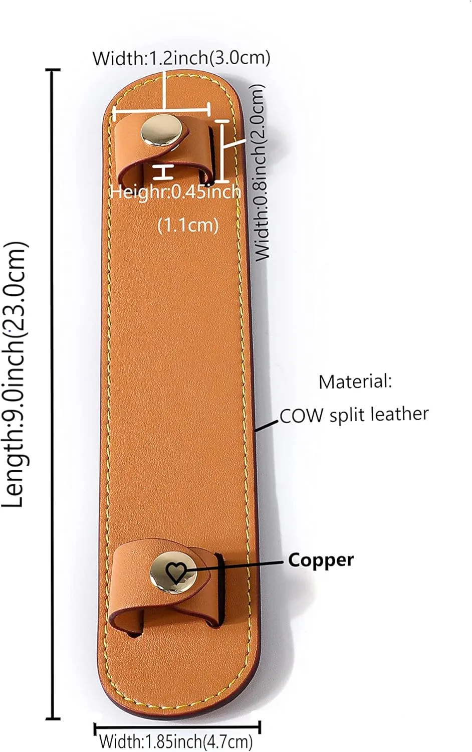 GOXTECH Leather Shoulder Strap Pad for Designer Trendy Bags