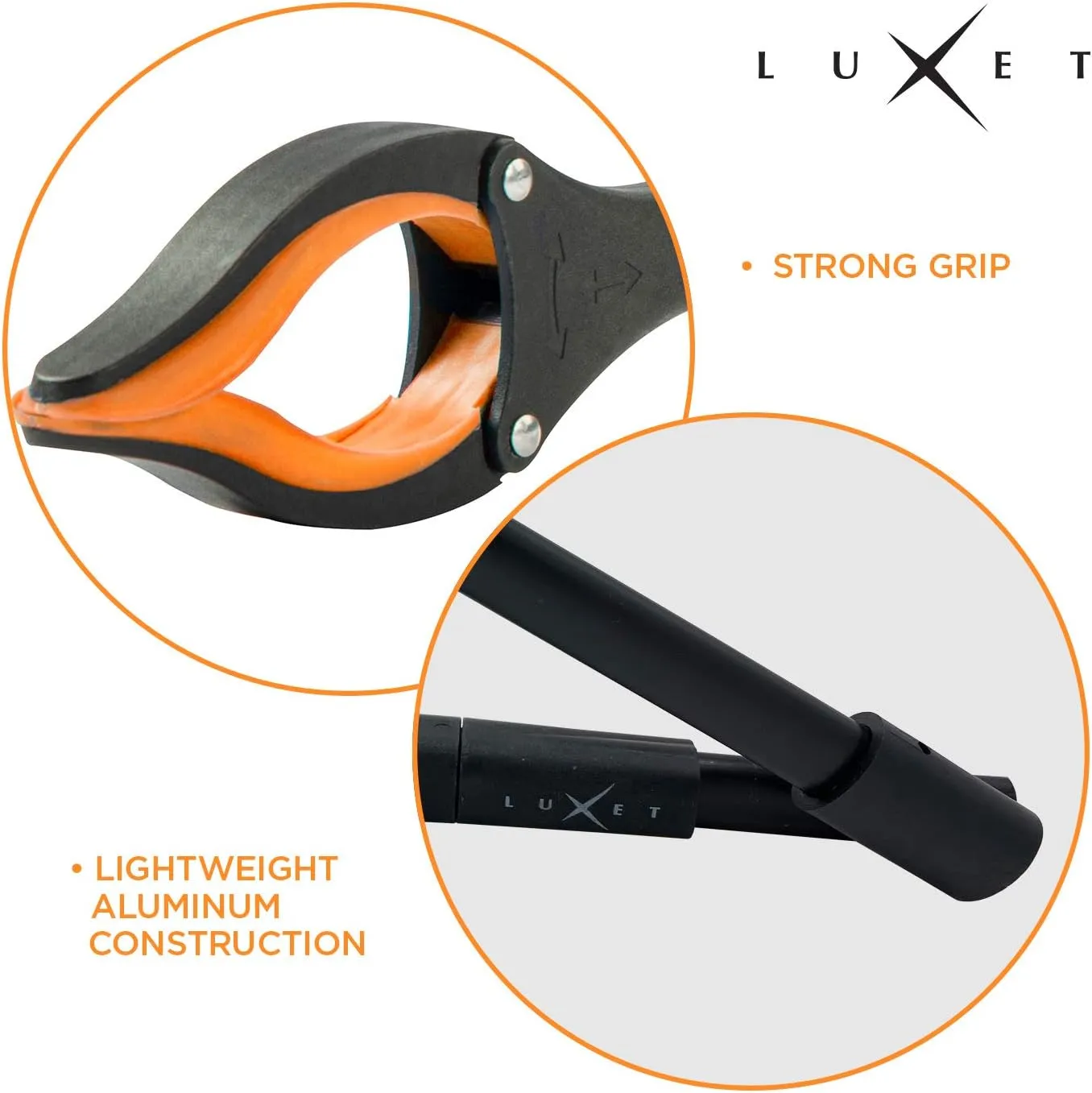 Grabber Reacher Tool 19 Inch Long, Foldable Pick Up Stick - Strong Grip Magnetic Tip - Heavy Duty Trash Picker Claw Reacher Grabber Tool Elderly Wheelchair Mobility Aid (Orange)