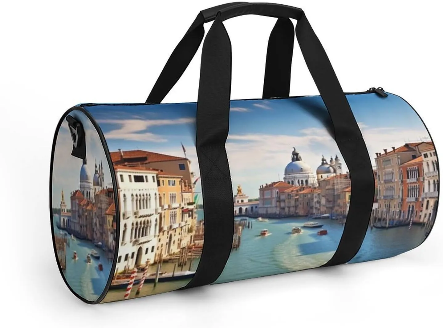 Grand Canal in Italy Gym Bag Small Travel Duffle Bag with Compartment Carry On Weekender Bag for Women Men