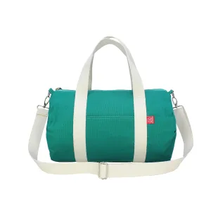 Green Duffle Bag, Canvas Duffel Bag, Waxed Duffle Bag, Eco Duffle Bag, Organic Cotton Bag, Zippered Duffel Bag, Groomsmen Bags, Cute Gym Bag (Canvas)
