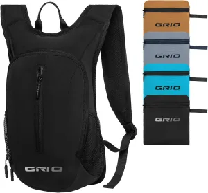 GRIO Ultralight Hiking Daypack 15L - Water-Resistant Foldable Backpack for Men & Women, Compact Packable Backpack for Outdoor Activities, Camping, Travel & Cycling