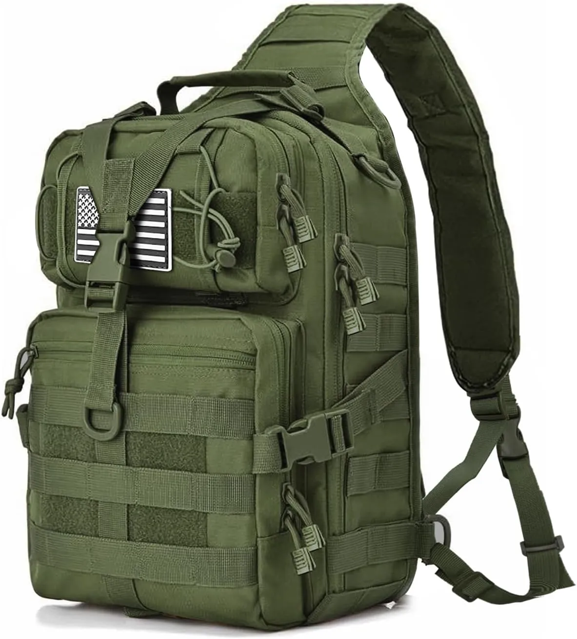 HAOMUK Tactical Sling Bag Pack Military Rover Shoulder Sling Backpack EDC Molle Assault Range Bag