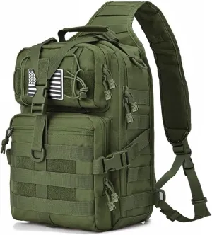 HAOMUK Tactical Sling Bag Pack Military Rover Shoulder Sling Backpack EDC Molle Assault Range Bag