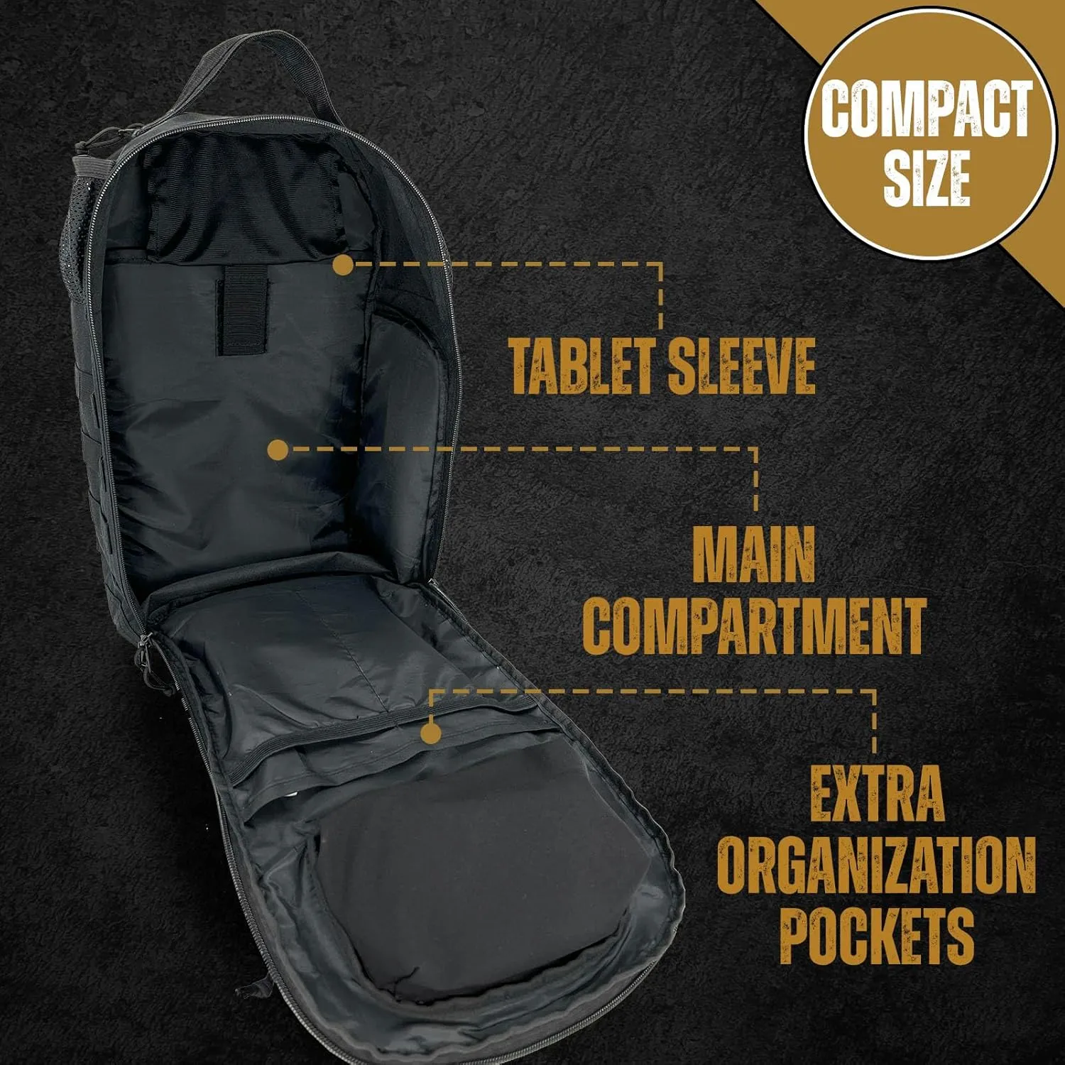 HighSpeedDaddy - Baby Diaper Backpack, Military-Grade, Waterproof, Compact Baby Travel Bag w/Stroller Straps & Tablet Sleeve
