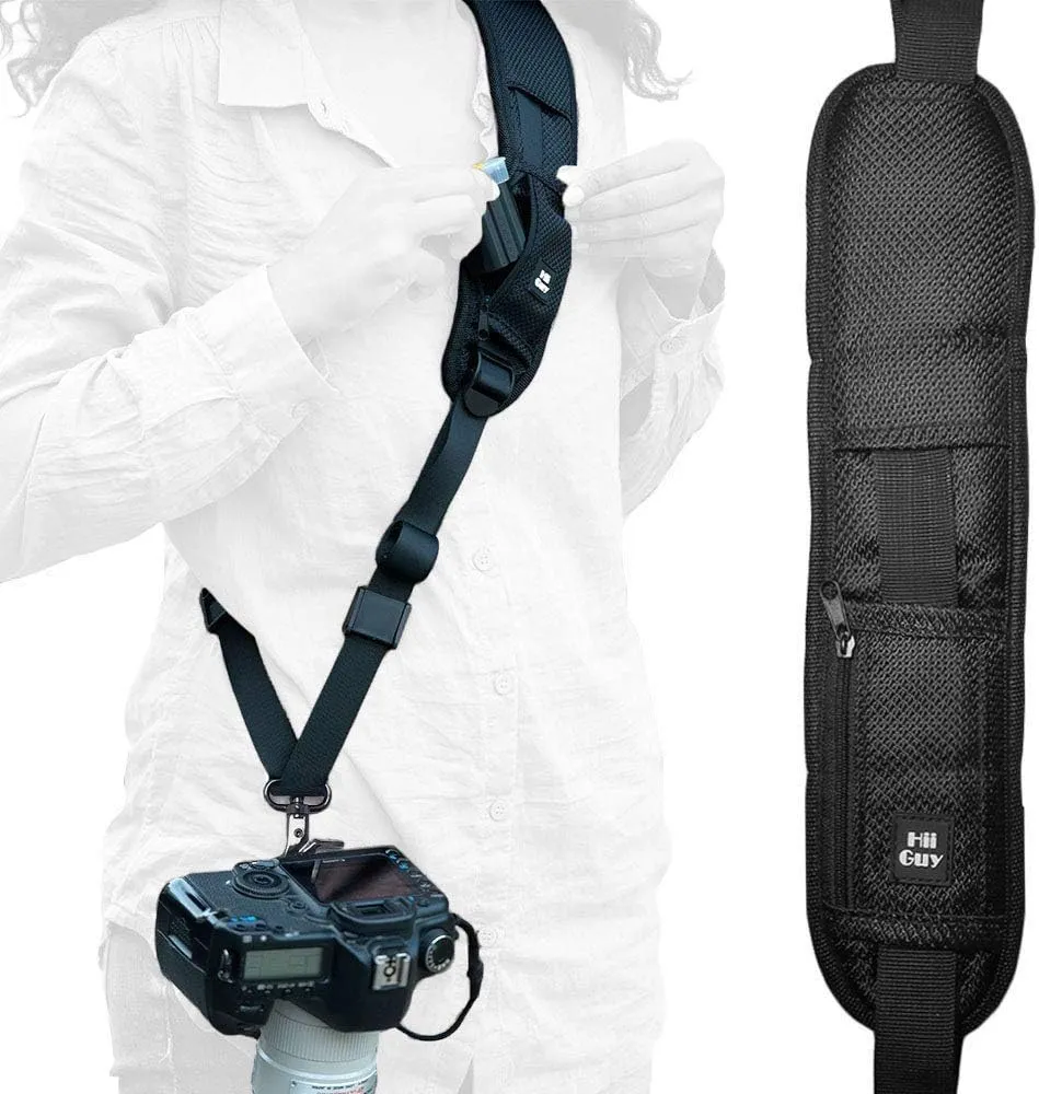 HiiGuy Camera Strap – Regular - Extra Long 32-44 Inch Camera Straps for Photographers – Heavy Duty Camera Shoulder Strap