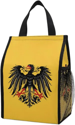 Historical Flag of Holy Roman Empire Portable Lunch Bag Women Men Insulated Leakproof Lunchbox Tote Beach Travel Work