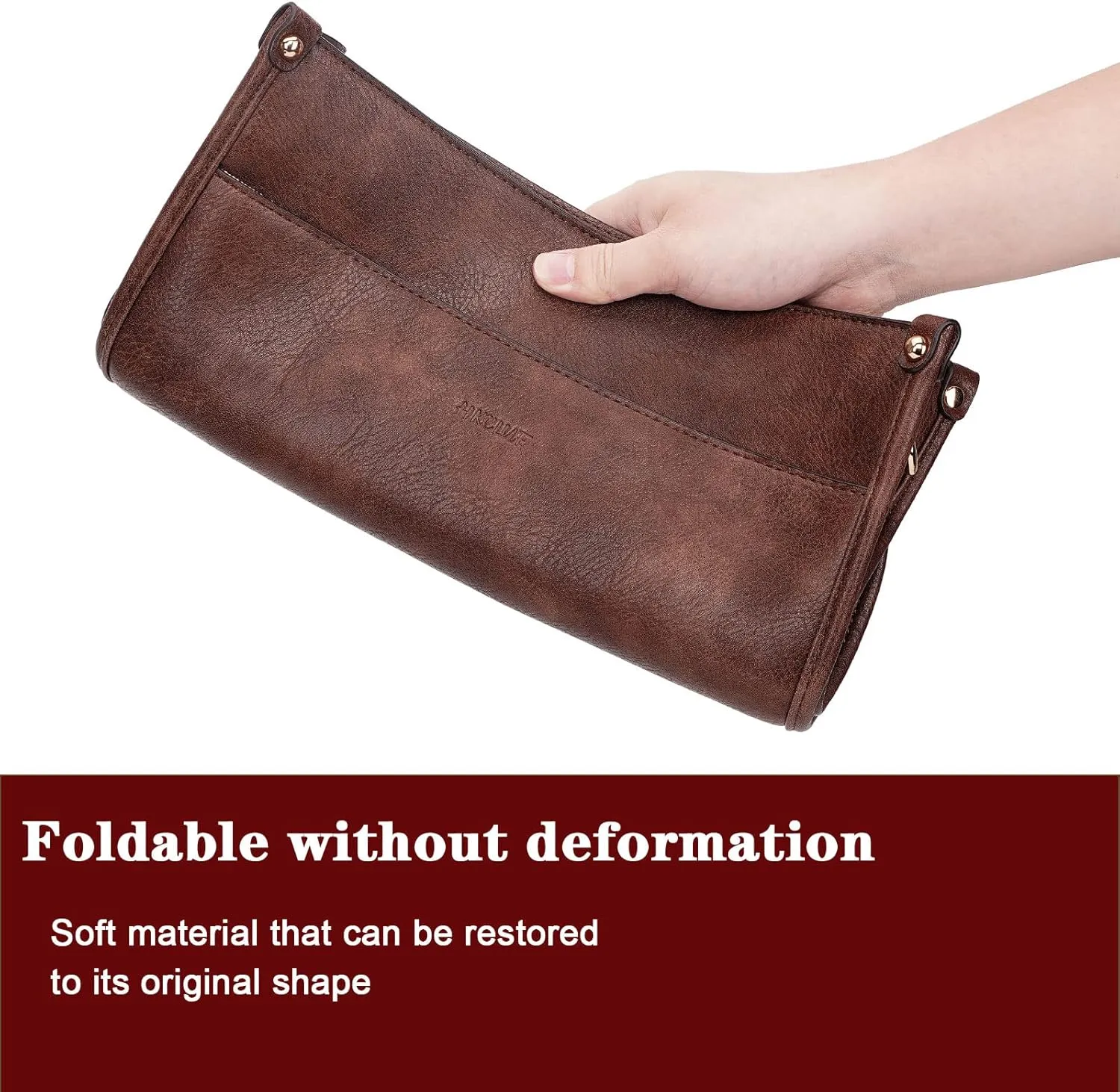 HKCLUF Crossbody Bag Purse for Women 2PCS/Set Leather Hobo Handbag Wallet Set With 2Adjustable Guitar Strap Shoulder Bag