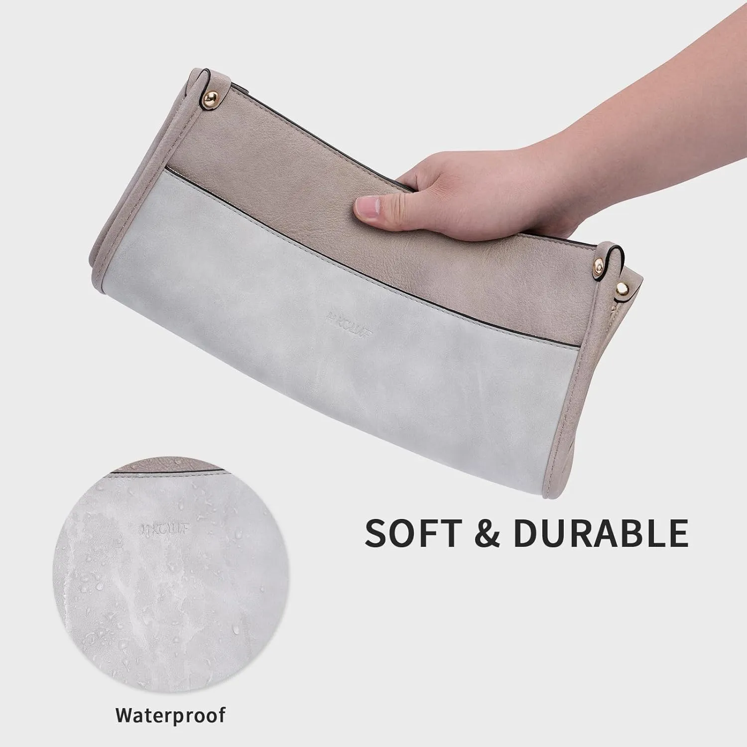 HKCLUF Crossbody Bags for Women Trendy Vegan Leather Hobo Handbags With 2PCS Adjustable Guitar Strap Shoulder Bucket Bags