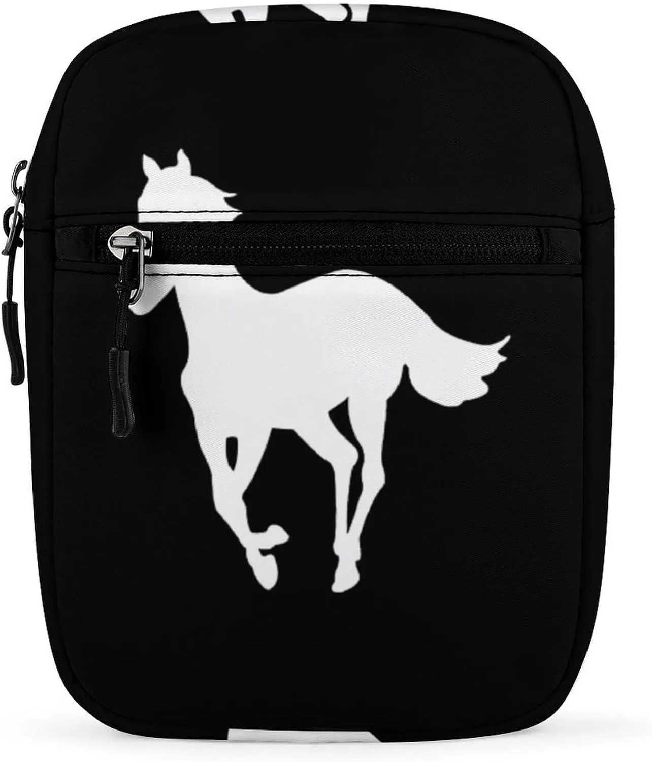 Horse-White Pony Mini Crossbody Bag Shoulder Bag Small Messenger Bag Unisex