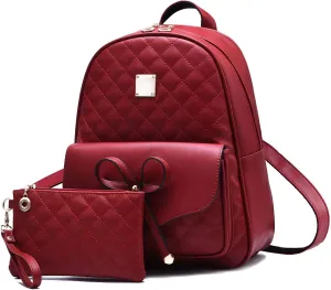 I IHAYNER Mini Backpack for Girls Gift, Backpack Purse for Teen Girls Mini Backpack, Travel Bag Bookbag Purse for Women, 2PCS