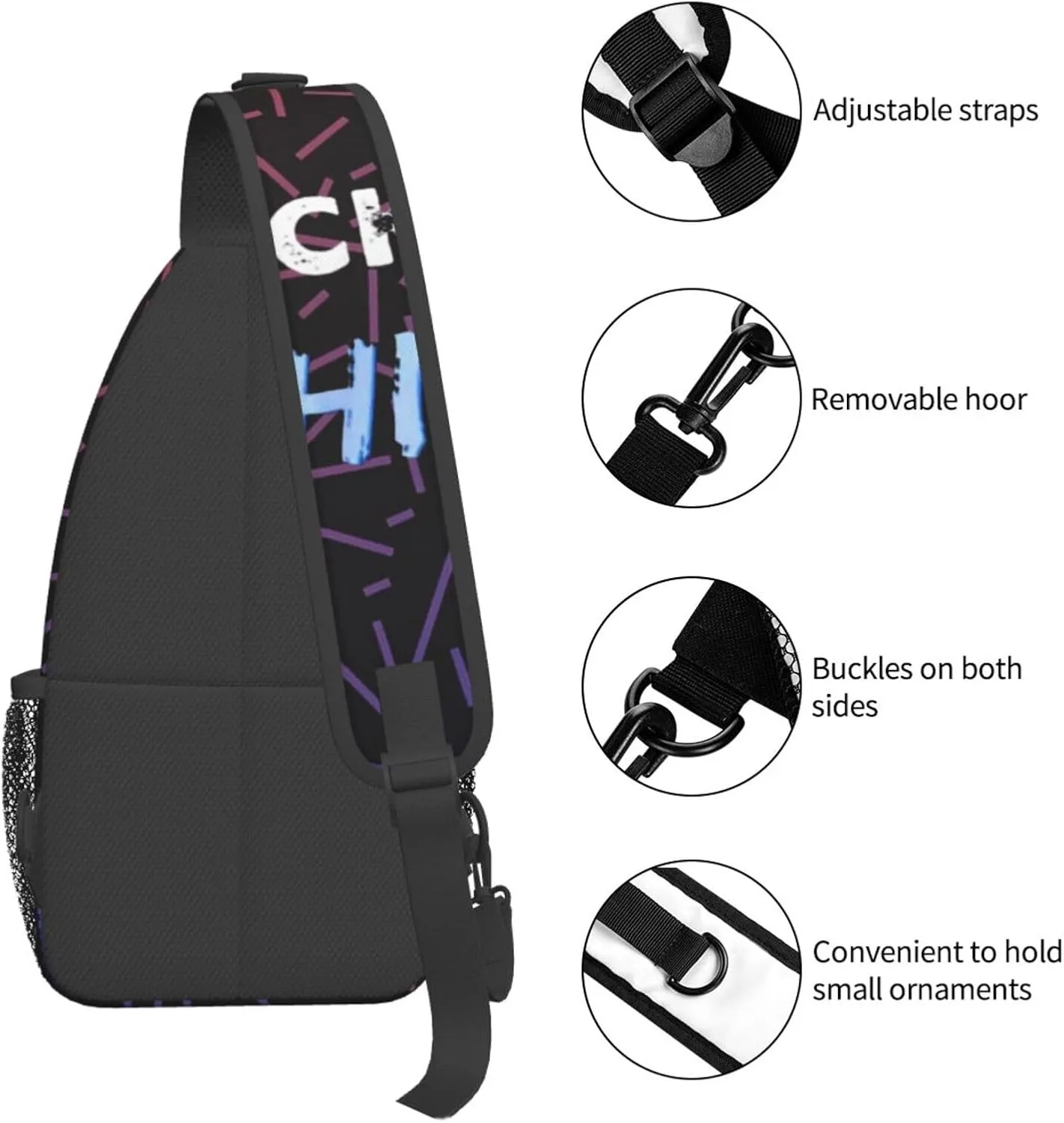 I Suck At Fishing Small Crossbody Backpack Sling Bag For Men Women Mini One Shoulder Chest Bags Gym Sport Travel Hiking Daypack