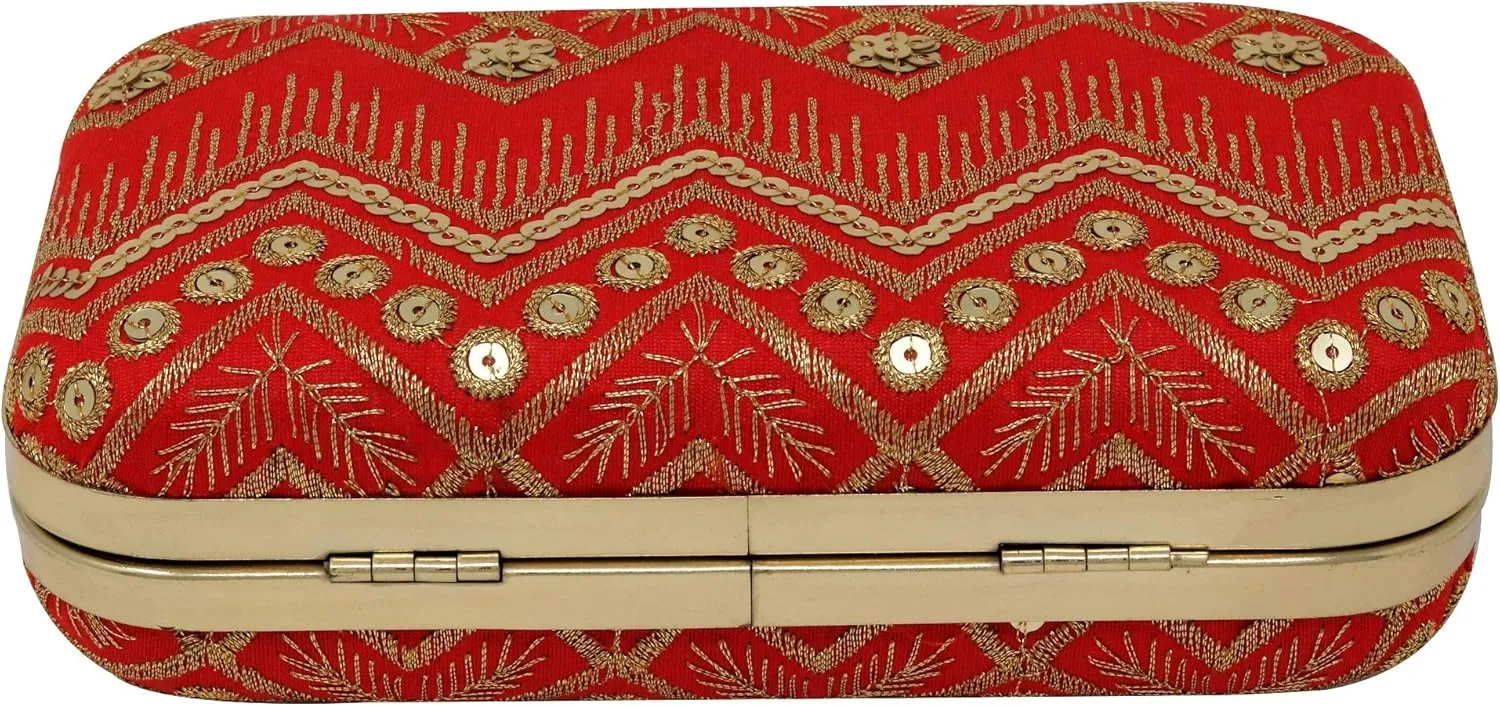 IGH Chic Handcrafted Printed Clutches – Perfect for Indian Weddings, Parties, and Elegant Return Gifts (1 Pcs)