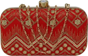 IGH Chic Handcrafted Printed Clutches – Perfect for Indian Weddings, Parties, and Elegant Return Gifts (1 Pcs)