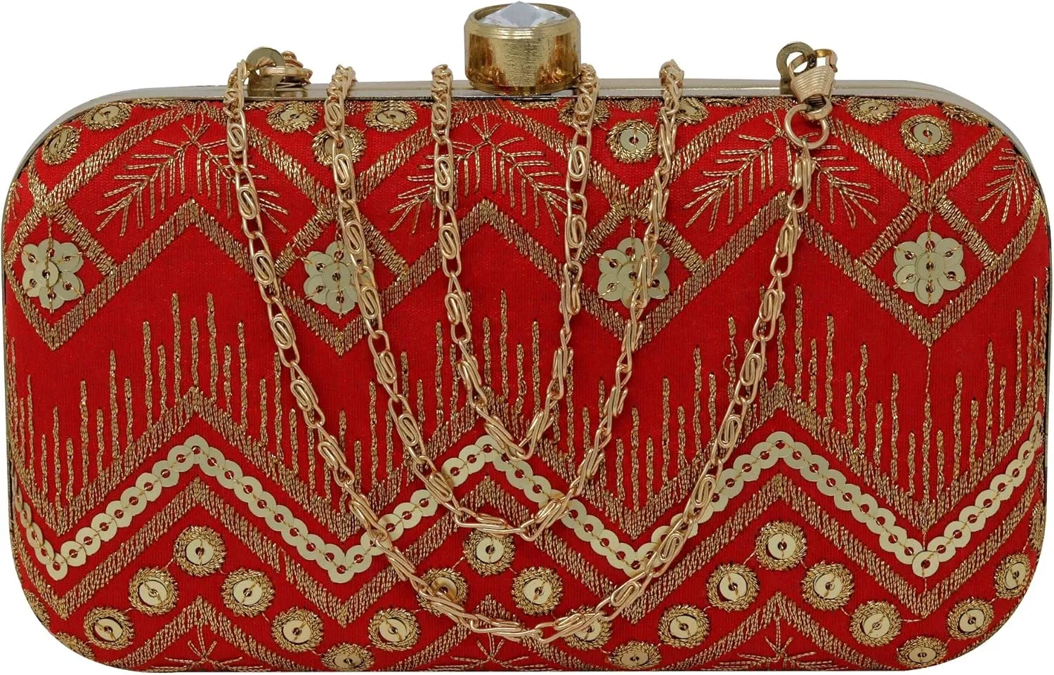 IGH Chic Handcrafted Printed Clutches – Perfect for Indian Weddings, Parties, and Elegant Return Gifts (1 Pcs)