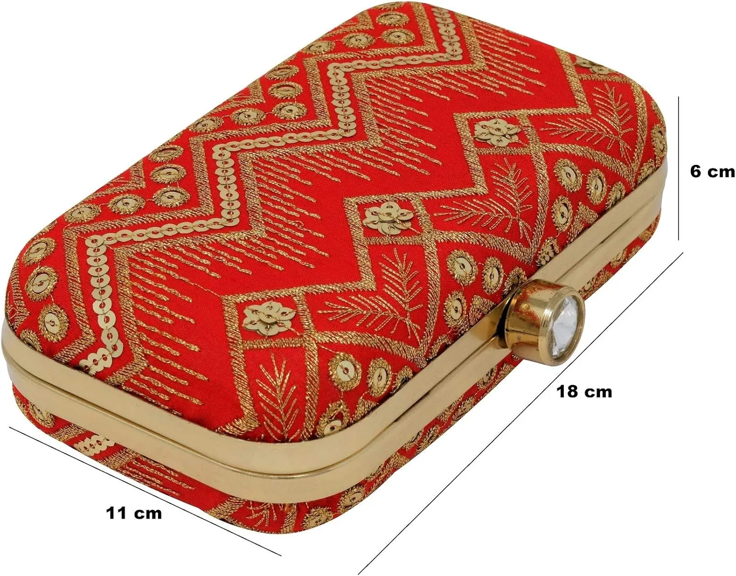 IGH Chic Handcrafted Printed Clutches – Perfect for Indian Weddings, Parties, and Elegant Return Gifts (1 Pcs)