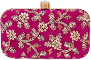 IGH Luxurious Indian Velvet Clutches for Women Ideal Wedding Favors, Unique Wedding Gifts, Christmas Party Gifts, Return Gift