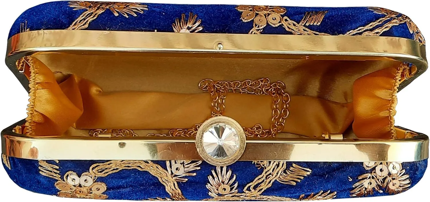IGH Luxurious Indian Velvet Clutches for Women Ideal Wedding Favors, Unique Wedding Gifts, Christmas Party Gifts, Return Gift